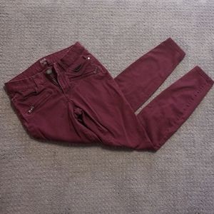 Ana Maroon Jeggings